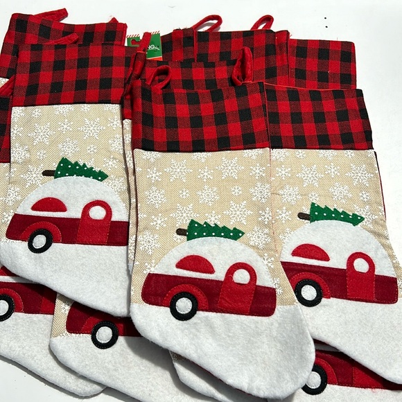 Other - Camper and a Christmas tree stockings buffalo red and black check brand new!!
